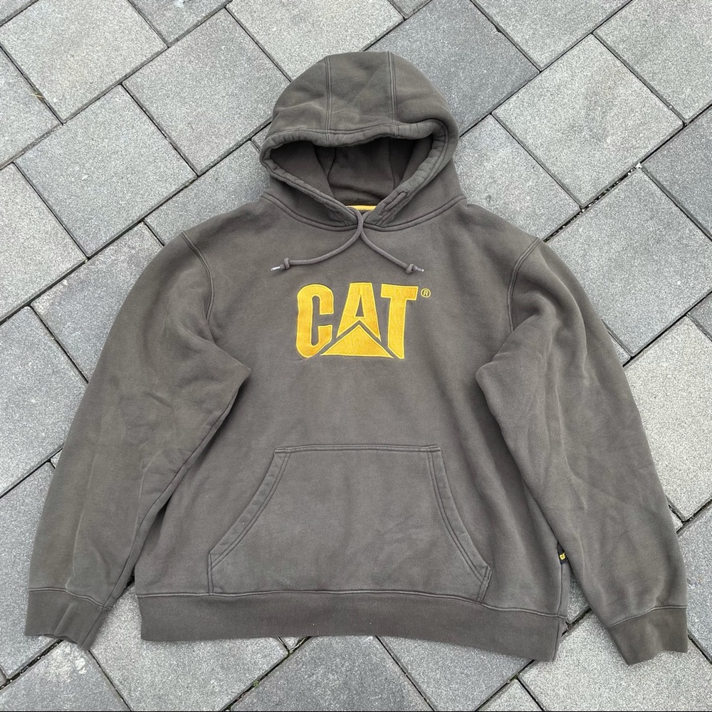 CAT construction logo Hoodie - size XXL